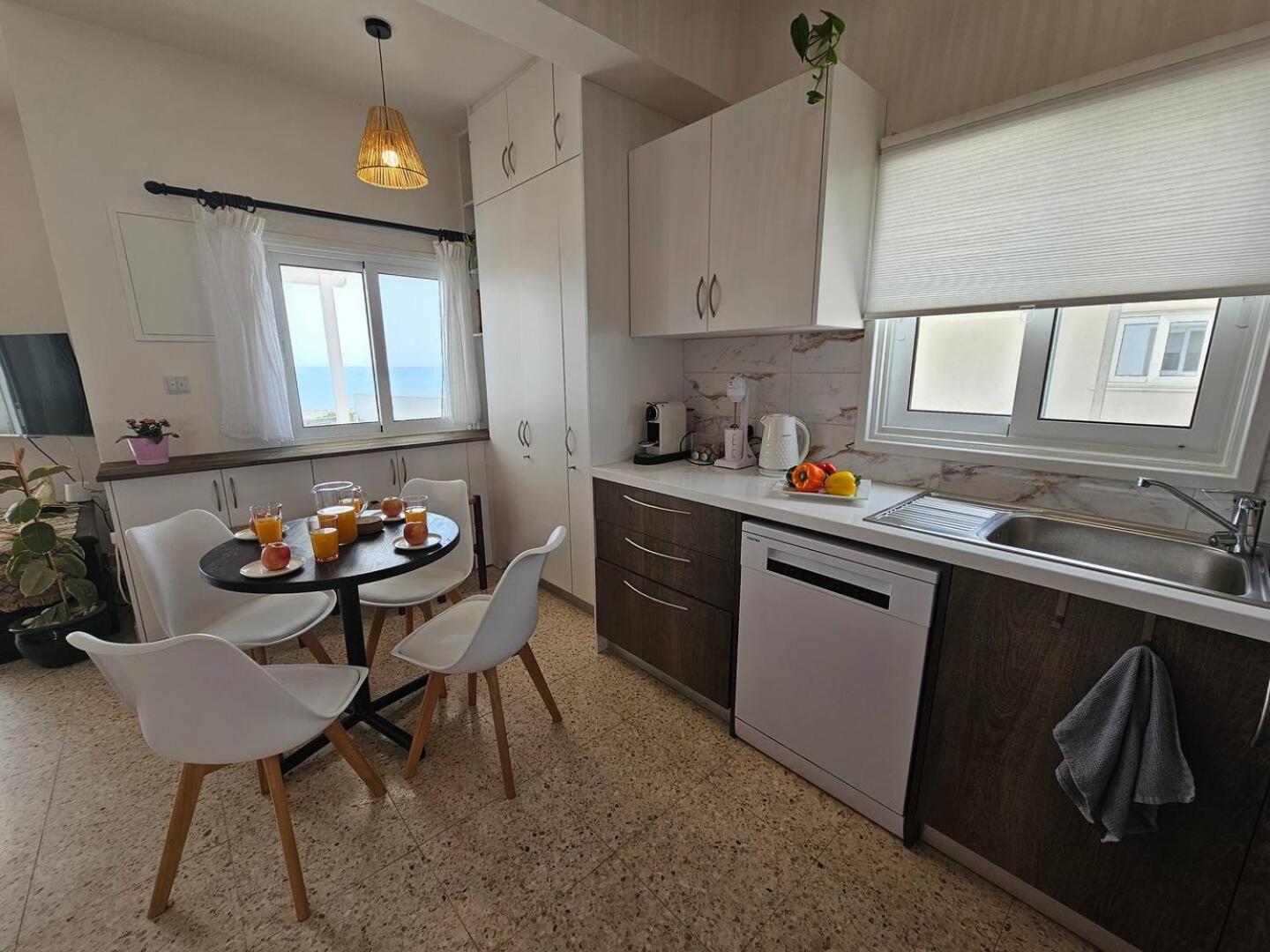 Ammos Beachfront Villa Paradise 拉纳卡 外观 照片