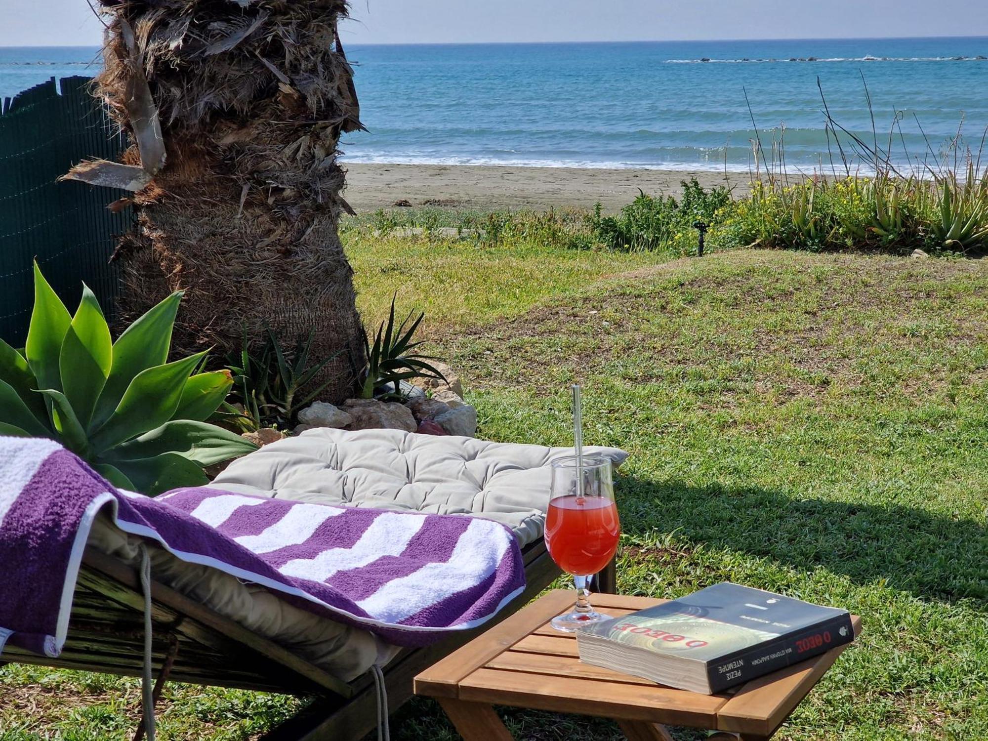 Ammos Beachfront Villa Paradise 拉纳卡 外观 照片