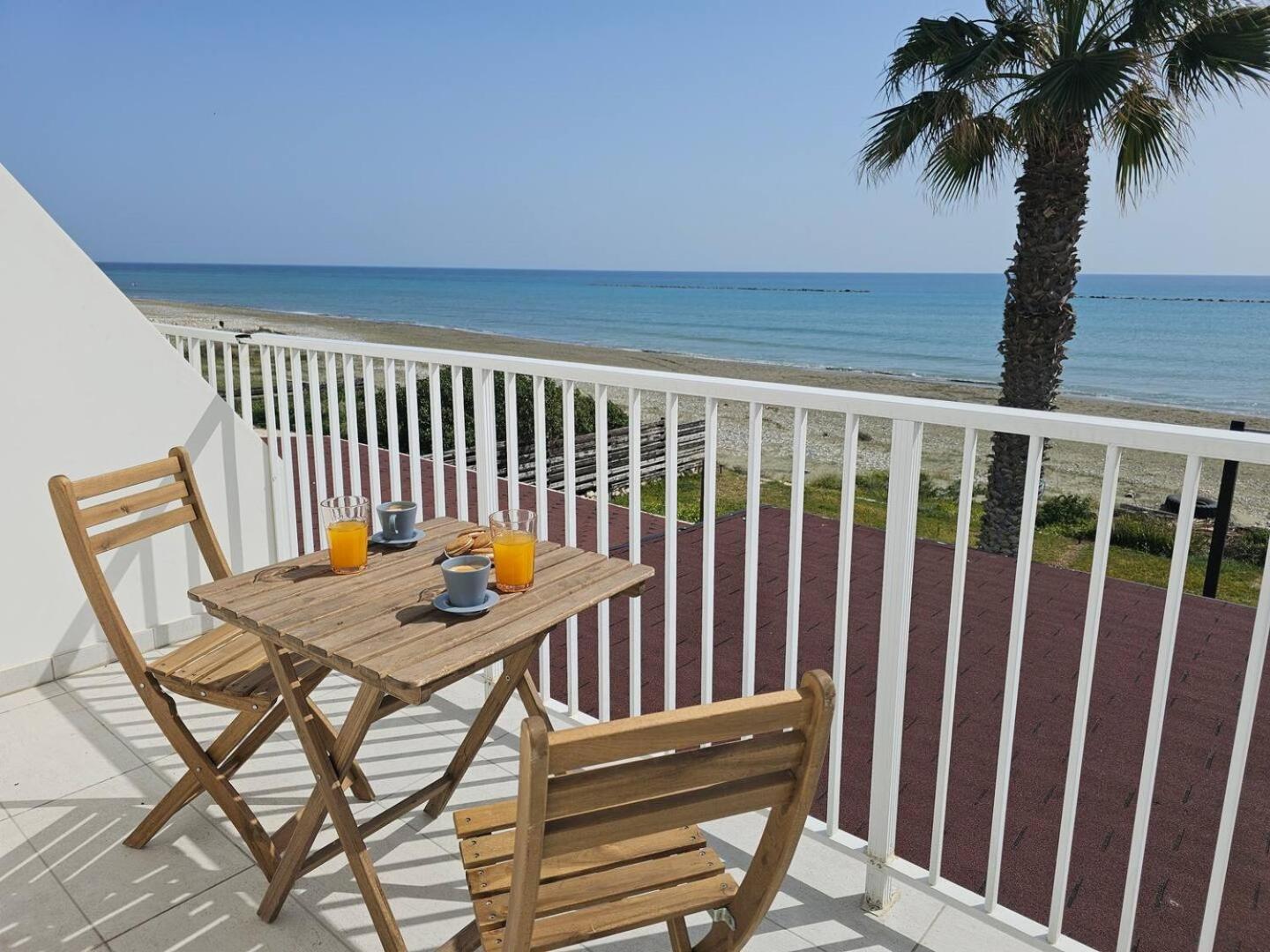 Ammos Beachfront Villa Paradise 拉纳卡 外观 照片