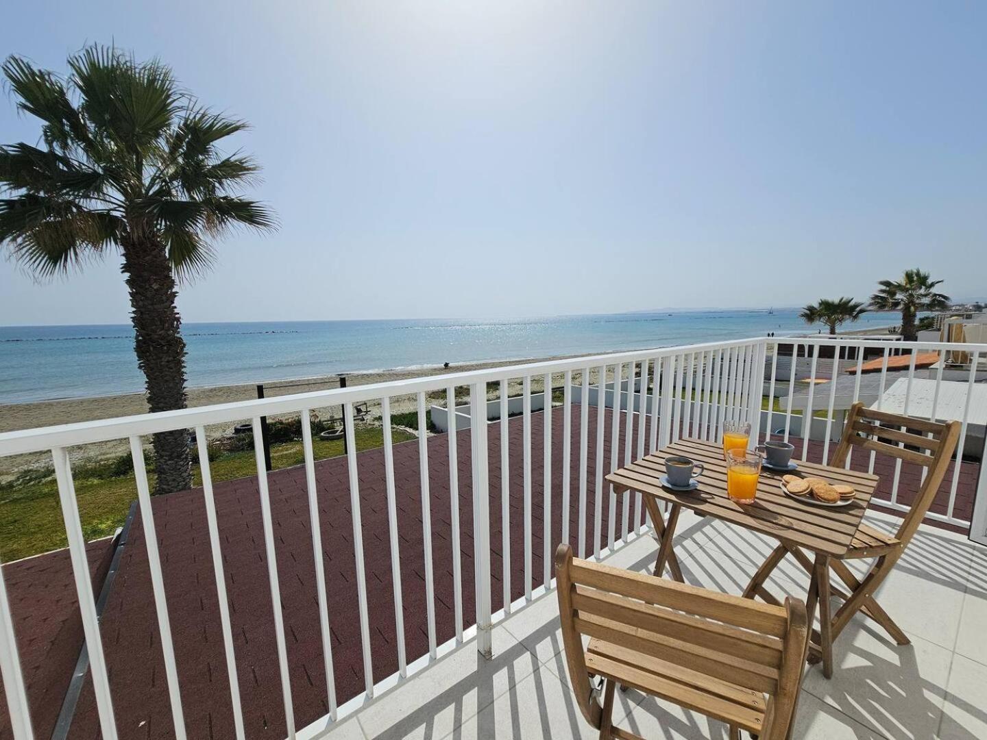 Ammos Beachfront Villa Paradise 拉纳卡 外观 照片